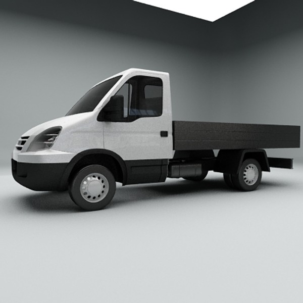 3d iveco van semi - model - Iveco Van with semi - trailer by aldaris81